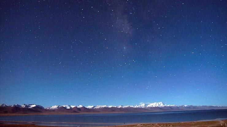 tibet namtso starry night